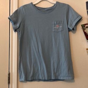 Baby blue basic tee